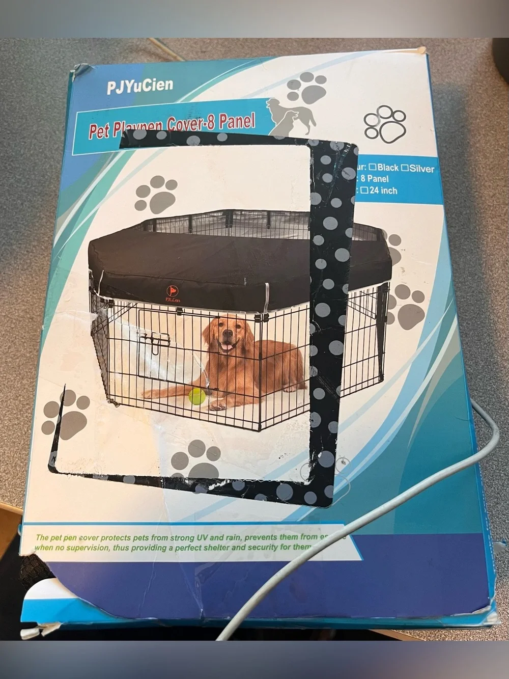 PJYuCien Playpen Top Cover for 24